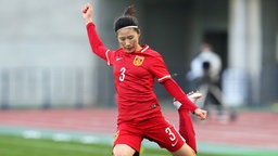Die chinesische Nationalspielerin Jiao Xue