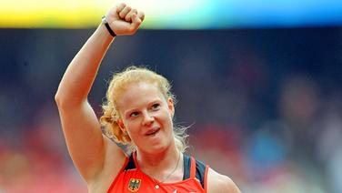Betty Heidler bei Olympia 2008 in Peking ©  picture-alliance/ dpa Foto: Gero Breloer