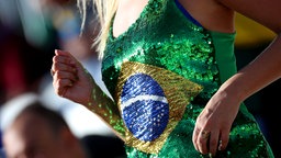 Ein brasilianischer Beachvolleyball-Fan © picture alliance / CITYPRESS24 Foto: Gep/CITYPRESS24