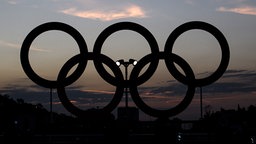 Die Olympischen Ringe über dem Maracana-Stadion. © dpa picture alliance Foto: Marvin Ibo