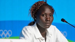 Die 1.500-Meter-Läuferin Anjelina Lohalith aus dem Südsudan © picture alliance / dpa Foto: Michael Kappeler