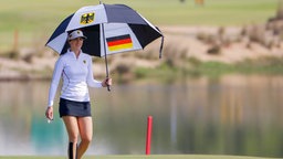 Die deutsche Golferin Sandra Gal © dpa - Bildfunk Foto: Erik S. Lesser
