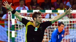 Deutschlands Handball-Spieler Uwe Gensheimer © dpa - Bildfunk Foto: Marijan Murat