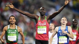 David Lekuta Rudisha, 800 Meter Läufer aus Kenia © dpa Foto: Franck Robichon