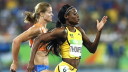 Die jamaikanische 200-Meter-Läuferin Elaine Thompson © picture alliance /dpa Foto: Yoan Valat