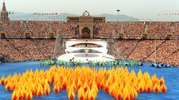 Eröffnungsfeier der Olympischen Spiele in Barcelona 1992 © picture-alliance / dpa 
