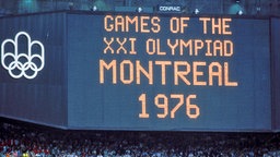 Anzeigetafel des Olympiastadions von Montreal © imago sportfotodienst