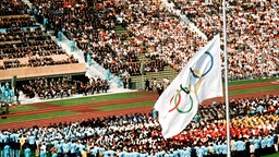 Trauerfeier bei den Olympischen Spielen 1972 in München © picture-alliance / dpa