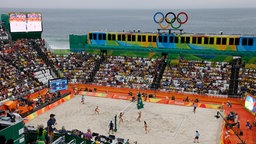 Beachvolleyball-Arena in Rio  © Thomas Luerweg Foto: Thomas Luerweg