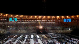 Der Countdown bei der Abschlussfeier der Paralympics 2016 in Rio © picture alliance / empics Foto: Andrew Matthews