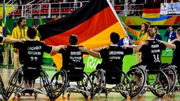 Die deutschen Rollstuhlbasketballerinnen bei den Paralympischen Spielen 2016 in Rio de Janeiro © imago/Fotoarena