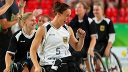 Die deutsche Rollstuhl-Basketballerin Johanna Welin © dpa - Bildfunk Foto: Jens Büttner