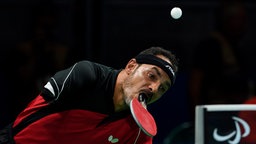 Der ägyptische Tischtennisspieler Ibrahim Hamadtou © picture alliance / dpa Foto: Thomas Lovelock