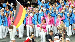 Deutsches Team bei der Eröffnungsfeier 2012. ©  picture alliance / dpa 