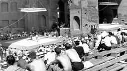 Ringer bei den Olympischen Spielen 1960 auf dem Forum Romanum © picture-alliance / dpa