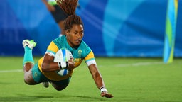 Die australische Rugby-Spielerin Ellia Green © dpa - Bildfunk Foto: Friso Gentsch