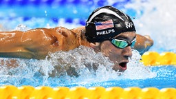 US-Schwimmer Michael Phelps © dpa Foto: Bernd Thissen