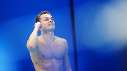 Deutschlands Schwimmer Christian Diener © dpa - Bildfunk Foto: Michael Kappeler