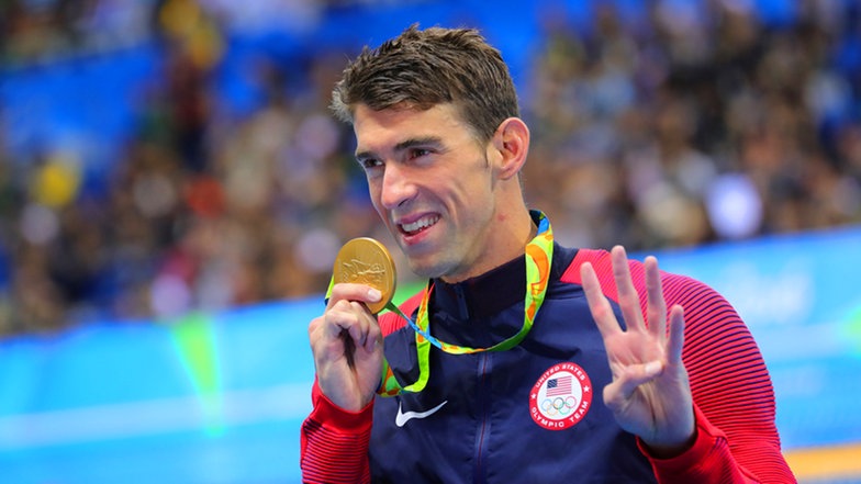 Der US-amerikanische Schwimmer Michael Phelps © dpa - Bildfunk Foto: Michael Kappeler