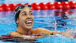 Die amerikanische Schwimmerin Maya Dirado © dpa - Bildfunk Foto: Esteban Biba