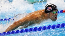Der US-amerikanische Schwimmer Michael Phelps © dpa - Bildfunk Foto: Esteban Biba