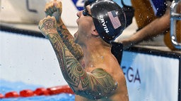 Der amerikanische Schwimmer Anthony Ervin  © dpa - Bildfunk Foto: Dean Lewins