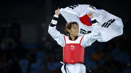Die südkoreanische Taekwondo-Kämpferin Kim Sohui © picture alliance / dpa Foto: Tatyana Zenkovich