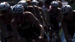 Teilnehmer beim Triathlon in Rio © imago/Xinhua