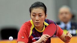 Tischtennisspielerin Han Ying © imago/Xinhua 