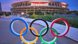 Das Olympiastadion in Tokio © dpa-Bildfunk Foto: Michael Kappeler/dpa