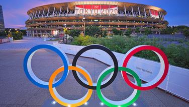 Das Olympiastadion in Tokio © dpa-Bildfunk Foto: Michael Kappeler/dpa