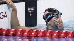 Die paralympische Schwimmerin Rebecca Meyers aus USA © picture alliance / dpa Foto: Al Tielemans