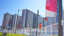 Ein Blick auf die Gebäude im Olympischen Dorf © picture alliance/dpa