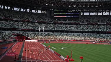 Blick ins Nationalstadion in Tokio während der Leichtathletik-Wettbewerbe bei den Paralympics 2021. © dpa picture alliance/empics Foto: Tim Goode