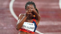 Die venezolanische Para-Sprinterin Lisbeli Marina Vera Andrade gewinnt Gold über 100 Meter. © IMAGO / NurPhoto