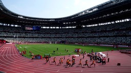 Eine Aufnahme vom Olympischen Stadion in Tokio während der Paralympics. © picture alliance / empics Foto: John Walton