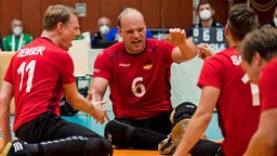 Para-Volleyballspieler Dominik Albrecht (M.)