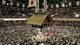 Die Kokugikan Arena in Tokio. © imago images/Kyodo News 