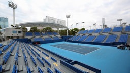 Der Ariake Tennis Park in Tokio. © imago images / AFLOSPORT 