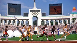 Marathon-Läufer bei den Olympischen Spielen 1984 in Los Angeles © imago 